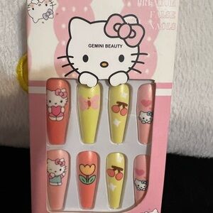 🎀hello kitty nails presssss on 💝